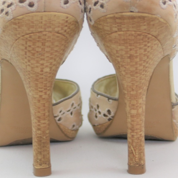STEVE MADDEN d'Orsay Blush/Cream Peep Toe  - 8.5M - Picture 7 of 8